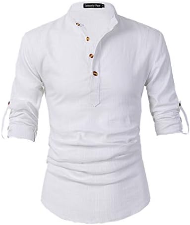 Leisurely Pace Mens Fashion Casual Basic Long/Short Sleeve Henley T-Shirts