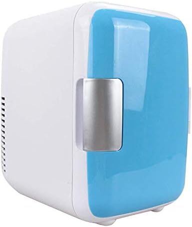Watkins Mini 4L Fridge Makeup Refrigerators Dual-Use Fridge Portable Handle Tiny Retro Refrigerator For Car Trips Use (Size: 24 x 18 x 25cm)