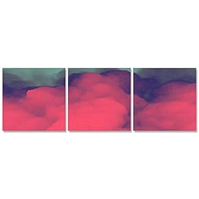 Abstract Color Collage Painting Artwork for Home Framed 24 Panels