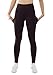 THE GYM PEOPLE Thick High Waist Yoga Pants with Pockets, Tummy Control Workout Running Yoga Leggings for Women (Small, Maroon)thumb 2