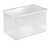 InterDesign Kitchen, Pantry, Refrigerator, Freezer Storage Container with Hinged Lid, 6.25-Quart, Clear
