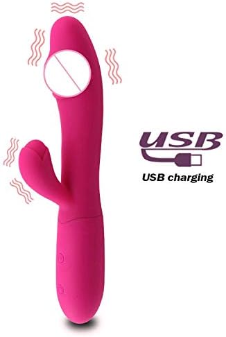 qgvDWw sHirt Rabbit vibradors 10 Speed vibradors Dual Motors Oral Funny Toys for Wömén Silicone n,Rose vibradors