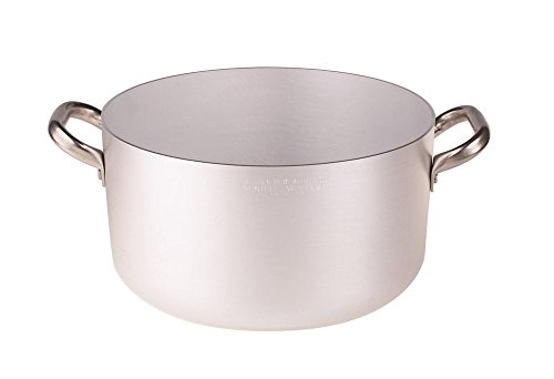 Agnelli Braadpan van aluminium met 2 roestvrijstalen handgrepen 50 cm