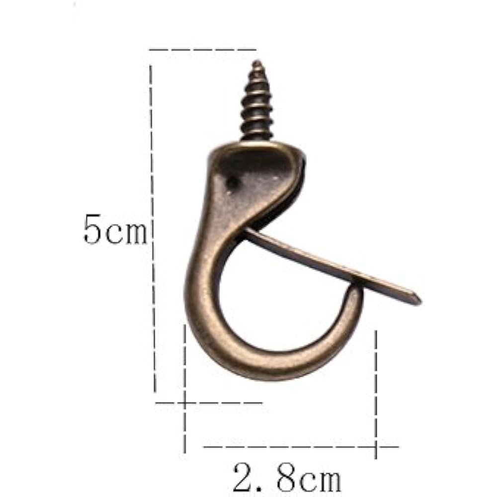 12 Pcs Windproof Metal Hooks Screw In Ceiling Office Products eBay