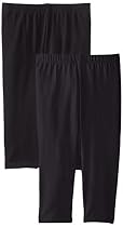 The Children's Place Big Girls'  Cropped Legging (Pack of 2), Black, Medium (7/8)