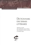Dictionnaire des termes littéraires by 