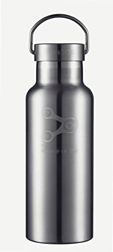 Treksos Insulated Stainless Steel Water Bottle Double Wall Vacuum Widemouth 12 Oz Brushed Type