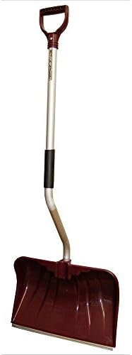 20 in. Ergonomic Aluminum Poly Combo Blade Snow Shovel