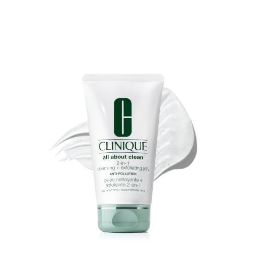Clinique All About Clean™ 2-in-1 Cleansing + Exfoliating Jelly | Gesichtsreiniger & Peeling | Mit Salicylsäure | Für alle Hauttypen | 150 ml