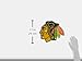 Fremont Die NHL Chicago Blackhawks Vinyl Team Logo Magnet, 12