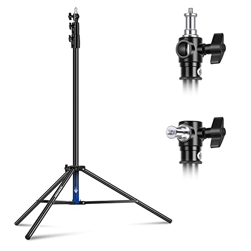 NEEWER 8.5ft/2.6m Air Cushioned Light Stand, Heavy Duty Metal Photography Tripod Stand with 1/4