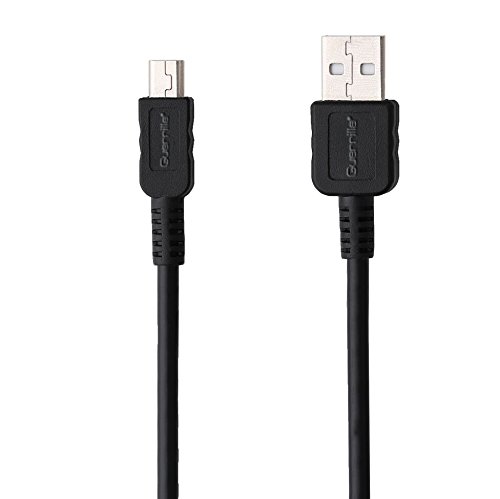 Photo 1 of Guerrilla USB cable for TI 84 Plus, TI 84 Plus C Silver Edition, TI 89 Titanium, TI Nspire CX & CX CAS graphing calculators, Black