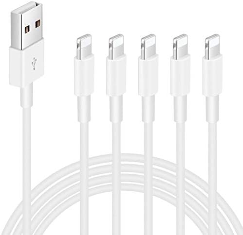 Charging Cable, Luyishi 10FT / 3M Phone Charger Extension Extra Long Syncing USB Cable Power Data Lines Compatible with Phone XR XS MAX X 8 7 Plus 6s 6plus 5s 5c 5 Durable 5 Pack