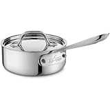 All-Clad 5201 Stainless Steel Saucepan Cookware, 1-Quart, Silver