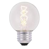 12-Pack G60 11W Spiral Filament Bulb,Clear Glass Amber Warm White Decorative Antique Vintage Edison Incandescent Bulbs for E26 Sockets,Waterproof Replacement Medium Base Globe Bulbs for Any Occasion