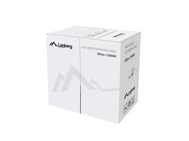 Lanberg CAT.5E UTP 305M SOLID CU FLUKE BLUE COIL