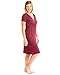 Kindred Bravely Ultra Soft Maternity & Nursing Nightgown Dress (Cabernet, XL)