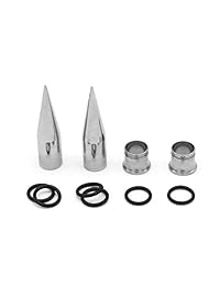 Juego de 36 piezas de dilatadores de calibre de oreja   14 G-00 G acero inoxidable Tapers and Plugs Set Ojales Body Piercing Jewelry