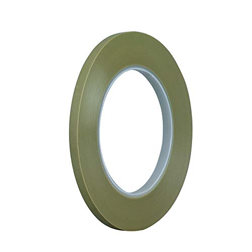 Scotch 218 Fine Line Premium Masking Tape, Green, 1/8 in x 60 yd x 4.7 mil - High Performance Thin Polypropylene Tape, 1 Pack