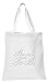White Bride To Be Crystal Open Toe Spa Slippers and Tote bags wedding bride gift hen party