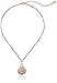 1928 Jewelry Rose Gold-Tone Filigree Pear Shape Adjustable Pendant Necklace, 16