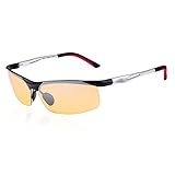 Duco Yellow Night-vision Glasses Anti-glare Driving Eyewear Polarized HD Night Driving Sunglasses 2181