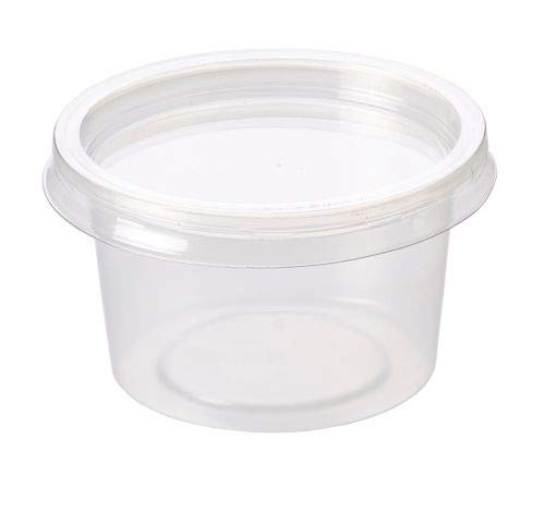 Sabco - 4oz 50pcs Sauce Pots With Lids - Sauce Pots, Sauce Containers With Lids - Plastic Pots With Lids - Sauce Containers