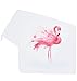 HappyBear Kitchen Towels and Dishcloths Set of 6-15''x 25''-Flamingo Decorative Dish Washcloths Tea Towels, Soft and High Absorbent