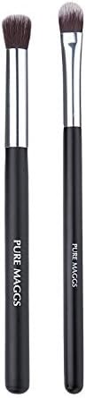 Pure Maggs Eyeshadow Makeup Brush - Perfect Pair of Tools for Glamorous Eye Makeup Styles ?V Stays in Shape Easy to Maintain ?V Buy Two for the Price of One