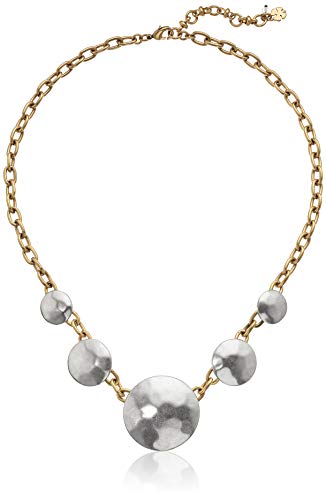 Lucky Brand Collar de monedas para mujer, dos tonos, talla única