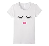 Harajuku Fashion Style Eyelash Lips Lashes T Shirt White Tee