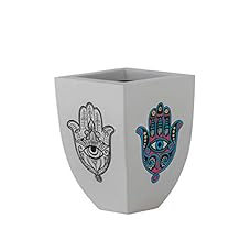 Maceta Bhoga Blanca Mano de Fátima*** Pieza Única***