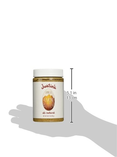 Justin's Vanilla Almond Butter, No Stir, Gluten-free, Responsibly Sourced, 16oz Jar