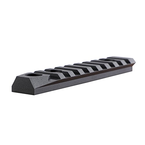 TuFok M lok Picatinny Rail Adapter - Picatinny Rail Mount, Rifle Rail Attachment with 3/8" Sling Swivel Socket(for Two Point Sling)(9-Slot,Black,Aluminum)