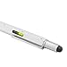 Jiulyning 6-in-1 Multifunction Tool Pen Ruler, Spirit Level, Ballpoint Pen, Stylus, Flat Head or Phillips Screwdriver | Perfect Novelty Gift for Men