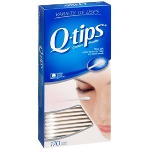 Image of Q-tips Cotton Swabs 170 Count each (Pack of 3)