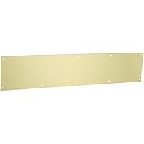 Plaque De Kick Laiton Massif Brainerd - 6x30 Pouces, Dorée, Neuve