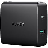 AUKEY USB C Charger with 56.5W Wall Charger, One 46W Power Delivery 3.0 &amp; 5V / 2.1A Ports USB Wall Charger, Compatible MacBook, iPhone Xs/XS Max/XR, Samsung Galaxy S8 / S8+ / Note8, and More
