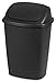 Sterilite 7.5 Gallon SwingTop Wastebasket with Lid, Medium Sized Plastic Trash Can for the Kitchen with Swinging Lid, Black, 6-Pack