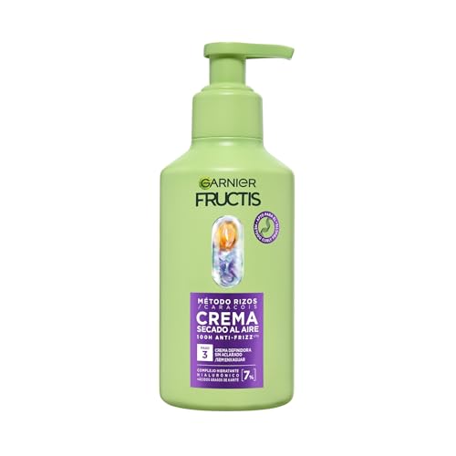 This version better: Garnier Fructis Método Rizos Crema Sin Aclarado, Todo Tipo de Rizos, 100H Anti-Frizz, Con Ácido Hialurónico y Manteca de Karité, Sin Sulfatos Ni Siliconas, Fórmula Vegana, 260 m