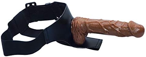 8NCH Real Safe PVC Touch Wearable Toy with Realistic Simulate Stràp-on-D`id'lo for Women Male G`ày Partner Strap Waist Massaged Body Tool Brown