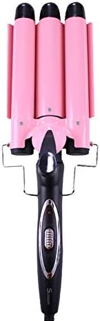 TOOGMO Ceramic Three-bar Curling Device, LCD Display Temperature Control, Three Tube Curling Device,32mm