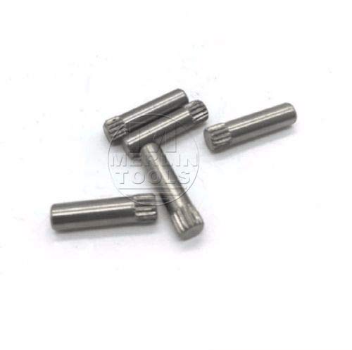 Ochoos 150Pcs 304 Stainless Steel 2mm 3mm 4mm 5mm 6mm Dowel Pin Rod with Knurl