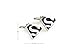 Super-Man Black and Silver Novelty Cufflinks for Men Unisex- 1 Pair