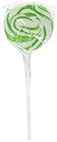 Green Swirl Pops Lollipop Suckers by Fun Express (2-Pack of 24)
