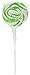 Green Swirl Pops Lollipop Suckers by Fun Express (4-Pack of 24)