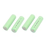 uxcell 4 Pcs 1.2V 600mAh AA Ni-MH Battery Rechargeable Batteries Flat Top for Electric Tools Toys