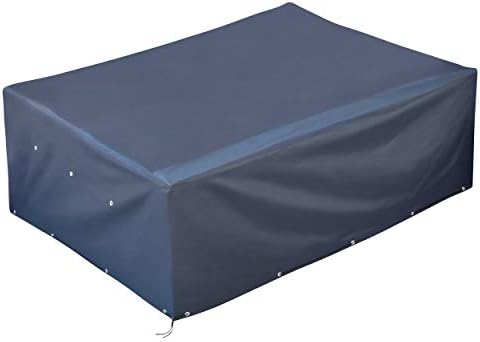 GardenMate large rectangular garden furniture cover - 250x200x80cm - Premium quality 220GSM Oxford polyester material - Anthracite colour