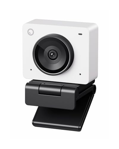 OBSBOT Meet 2-4K Webcam für PC mit 1/2" Sensor, KI Framing& Autofokus, Beauty-Modus, Gestensteuerung, 60 FPS, Zwillingsmi, Leicht USB Kamera für Strea