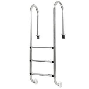 Escaleras para piscina Zelsius, de acero inoxidable, con 3 o 4 peldaños